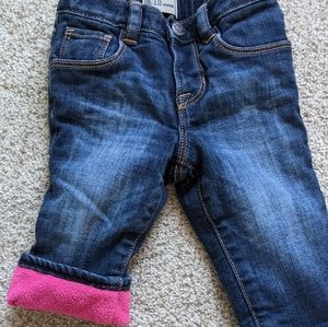 SOLD Baby Gap fleece-lined jeans